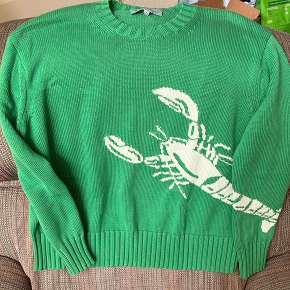 Tuckernuck Sweaters - Tuckernuck lucky green lobster sweater